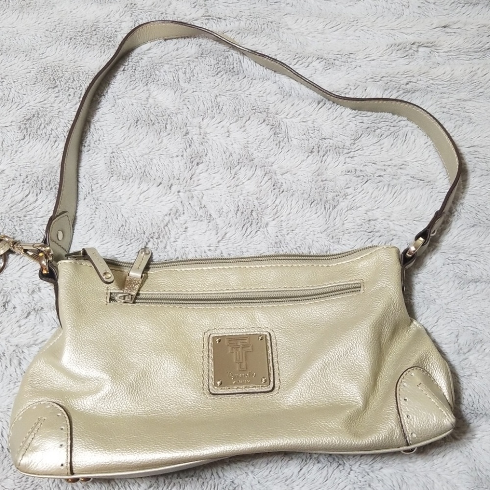 Tignanello purse. Metallic color. Like new.